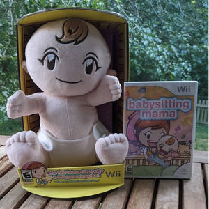 Nintendo Wii Babysitting Mama interactive Baby Wii Game Doll & Game